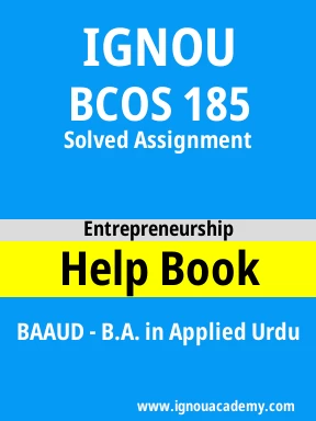 BCOS 185 Solved Assignment