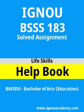 BSSS 183 Solved Assignment