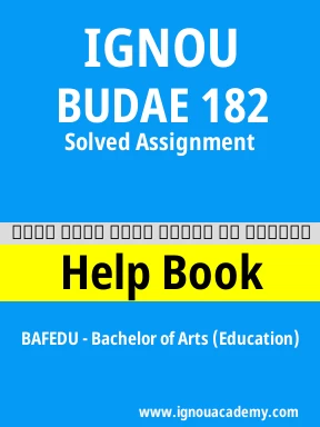 BUDAE 182 Solved Assignment