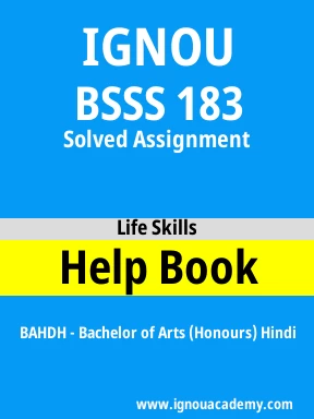 BSSS 183 Solved Assignment