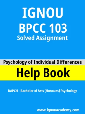 BPCC 103 Solved Assignment