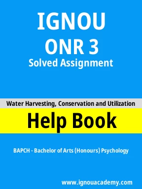 ONR 3 Solved Assignment