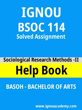 BSOC 114 Solved Assignment