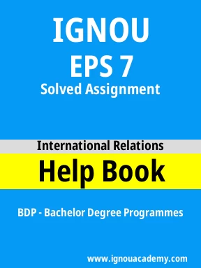 EPS 7 Solved Assignment