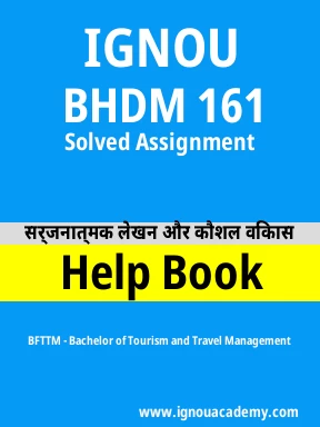 BHDM 161 Solved Assignment