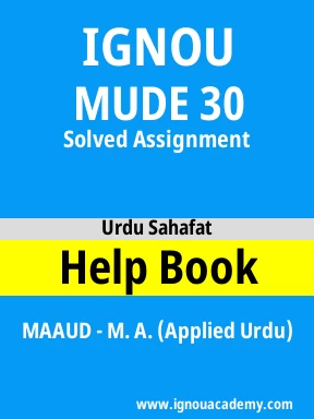 MUDE 30 Solved Assignment