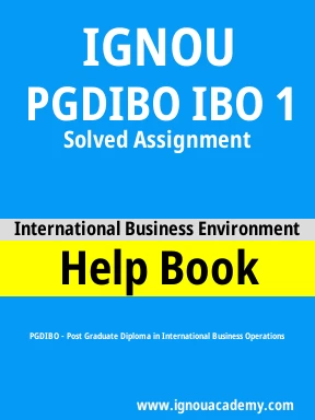 PGDIBO IBO 1 Solved Assignment