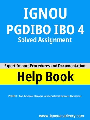 PGDIBO IBO 4 Solved Assignment